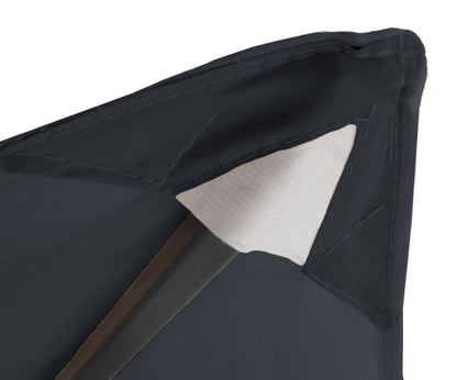 QUICK STAR Ersatzdach für Pavillon 3x3 m Grau RAL 7012 250 g/m²