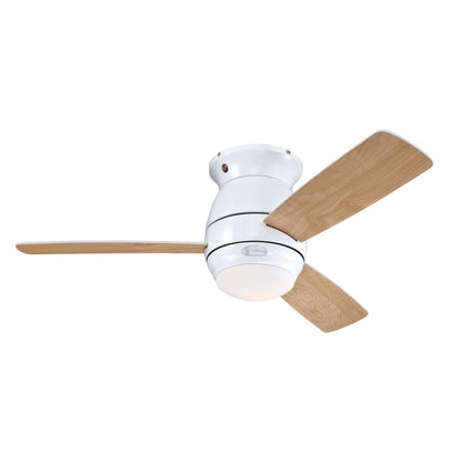Halley 72180 Deckenventilator – 112 cm, weiss, Licht