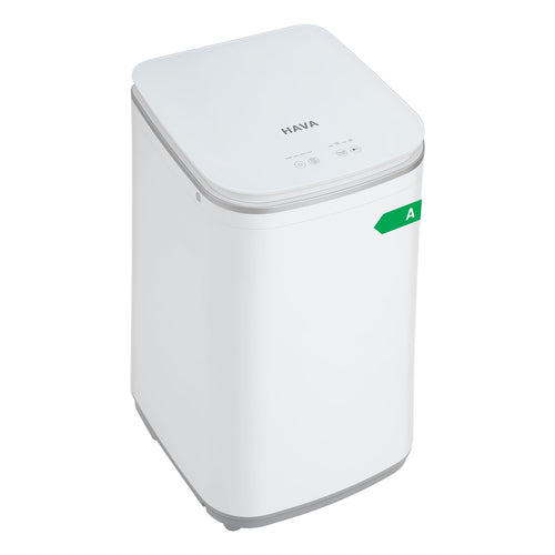 HAVA T02 Mini Waschmaschine 3 kg, vollautomatisch mit Schleuder