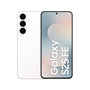 Samsung Galaxy S25 FE Smartphone, 128 GB, 8 GB RAM, Weiss, schlichtes Kameradesign, schlanke Displayränder
