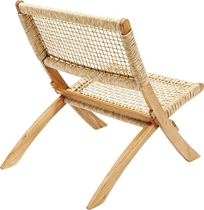 Kare Design Klappsessel Copacabana Rattangeflecht Outdoor - Braun
