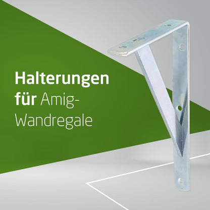 Amig Regalwinkel Stahl verzinkt 250 x 200 mm, bis 250 kg