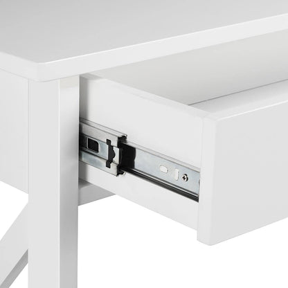 Yaheetech Konsolentisch Schublade, 2 Ablagen, X-Beine - 80x30x80cm