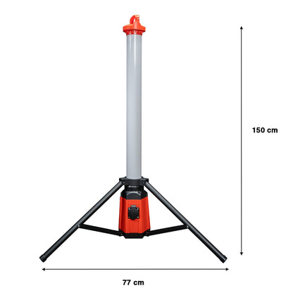 Grafner Profi LED Tower Baustrahler 360° – 100W, 7500 Lumen
