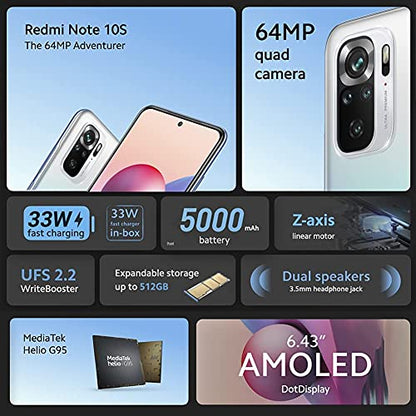 Xiaomi Redmi Note 10S Smartphone - Blau