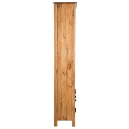 vidaXL Bad Hochschrank Massivholz Kiefer für Badezimmer