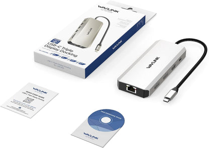 WAVLINK 12-in-1 Docking Station mit Dual DisplayPort, HDMI, 100W PD