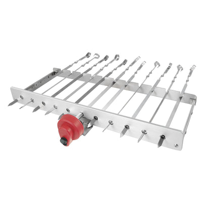 BEM Rambo Mangal Schaschlikgrill mit Motor, Powerbank und 11 Spiesse