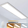 UniLED Dimmbares LED Deckenpanel 120x30 cm – Fernbedienung 40W. Flaches, weißes, rechteckiges Panel zur dimmbaren Deckenbeleuchtung per Fernbedienung.
