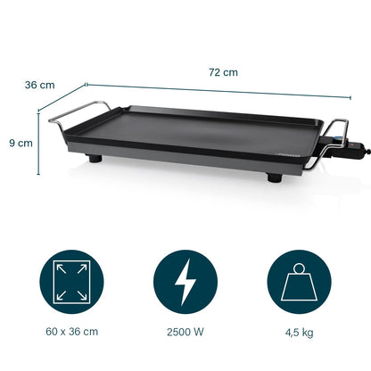 Princess Table Chef XXL Teppanyaki-Grillplatte 60 x 36 cm, 2500 W