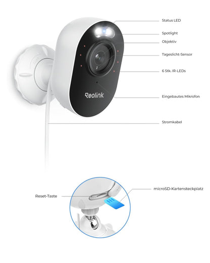 Reolink Lumus-2K 4MP Überwachungskamera Aussen Dualband WLAN