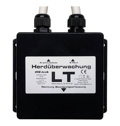 SmartGuard Herdwächter – Automatische Herdabschaltung & Überwachung. Kompaktes weißes Modul. Schützt vor Brandgefahr.