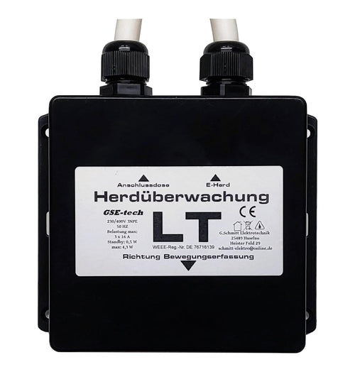 SmartGuard Herdwächter – Automatische Herdabschaltung & Überwachung. Kompaktes weißes Modul. Schützt vor Brandgefahr.