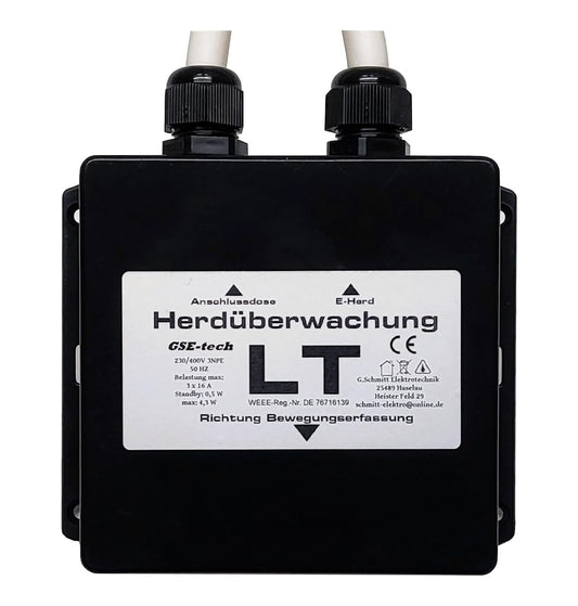SmartGuard Herdwächter – Automatische Herdabschaltung & Überwachung. Kompaktes weißes Modul. Schützt vor Brandgefahr.