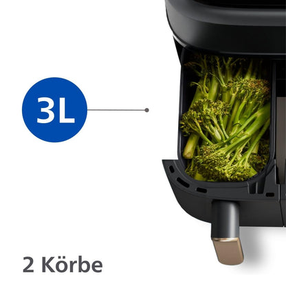 Philips Airfryer Dual Basket 3000 Series Heissluftfritteuse 9 L