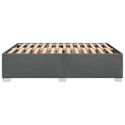 vidaXL Bettgestell Polsterbett 140x200cm – Dunkelgrau Stoff