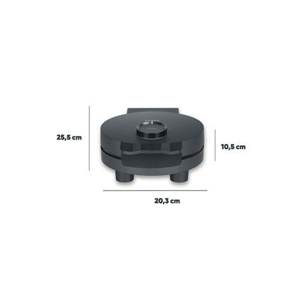 SEVERIN Waffeleisen Black Line WA 2117, Herzwaffeln, 1.000 W