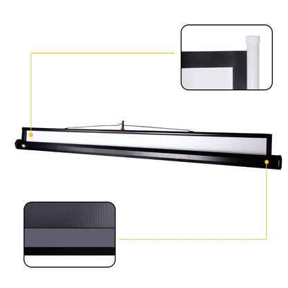 CCLIFE Beamer Leinwand Stativ - Rolloleinwand 99 Zoll