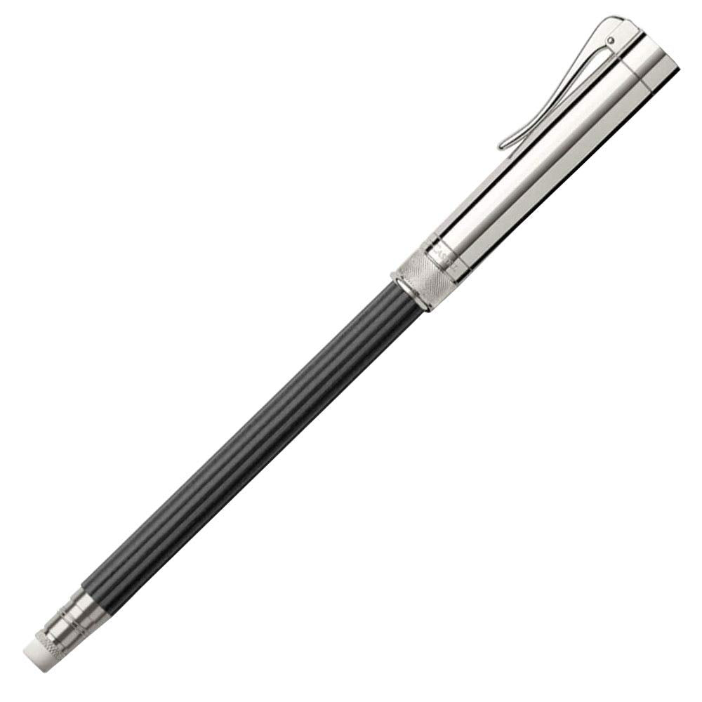 Graf von Faber-Castell Perfekter Bleistift 118568 Platiniert Schwarz. Schwarzer Bleistift mit platinierter Kappe, integriertem Spitzer und Radierer zum Schreiben.