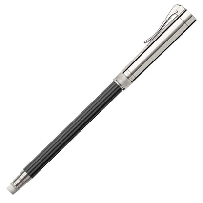 Graf von Faber-Castell Perfekter Bleistift 118568 Platiniert Schwarz. Schwarzer Bleistift mit platinierter Kappe, integriertem Spitzer und Radierer zum Schreiben.