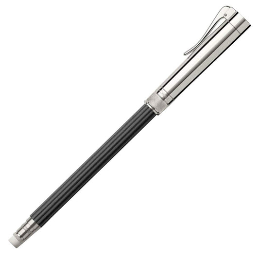 Graf von Faber-Castell Perfekter Bleistift 118568 Platiniert Schwarz. Schwarzer Bleistift mit platinierter Kappe, integriertem Spitzer und Radierer zum Schreiben.