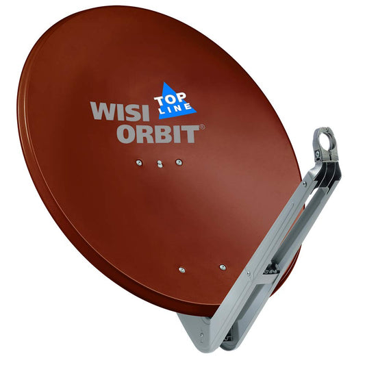 WISI Orbit Topline OA85I Satelliten Offset-Antenne 85cm Rotbraun. Empfängt Satellitensignale für TV/Radio.