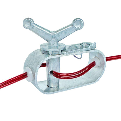 TECPLAST PO155RD Poolabdeckung rund - 6.20m f. 5.4m Pool, Abflussnetz