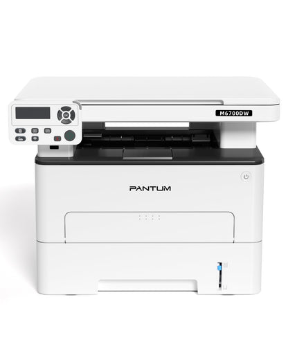 PANTUM M6700DW Laser Multifunktionsdrucker s/w WLAN. Kompakter, schwarzer Monochrom-Laserdrucker mit Duplex für Druck, Scan, Kopie.