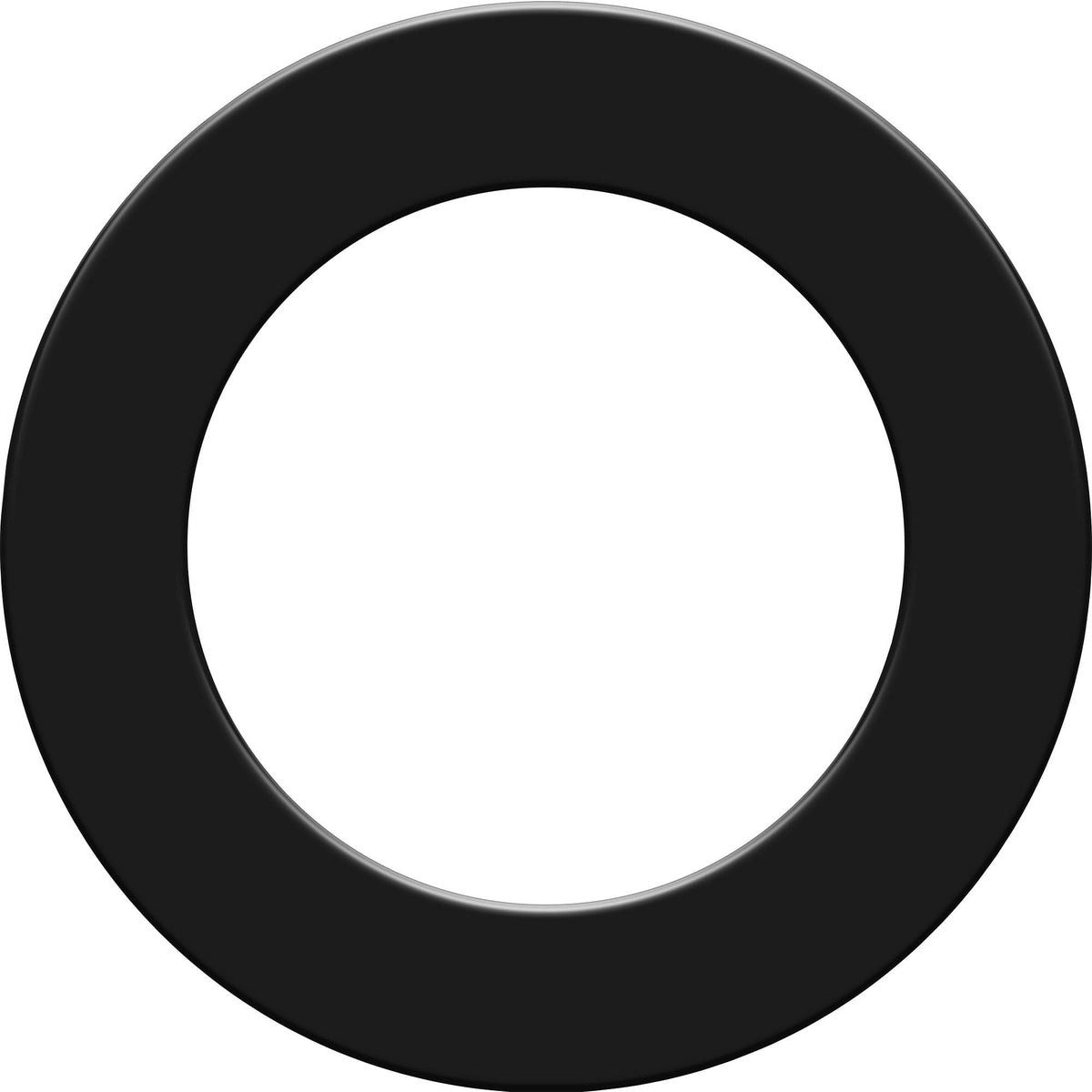 KOTO Dart Surround Schwarz – Wandschutz für Dartscheiben 45,5 cm, einteiliger Ring aus PU