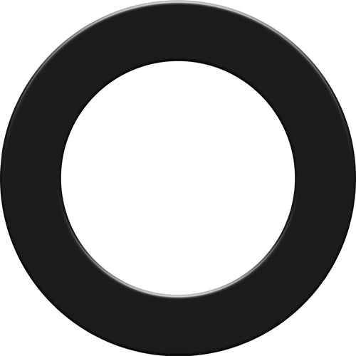KOTO Dart Surround Schwarz – Wandschutz für Dartscheiben 45,5 cm, einteiliger Ring aus PU