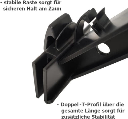 Universal Übersteigschutz Isolator Doppelstabmattenzaun – 45 Stk.