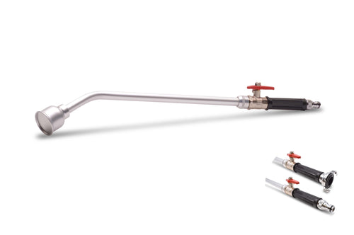 schlauchmeister 24 GRK/S 600 Profi Giessstab aus Aluminium, 65 cm mit Brausekopf und Kugelhahn