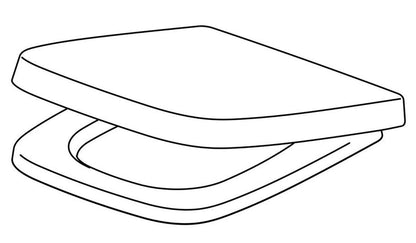 Pagette Avoner P WC-Sitz weiss Absenkautomatik - Keramag Renova Nr. 1 Plan