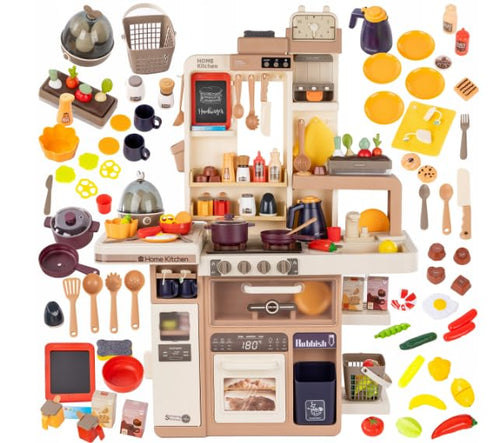 Spielwelt Deluxe Kinderküche Licht, Sound, Wasser, Dampf H93cm