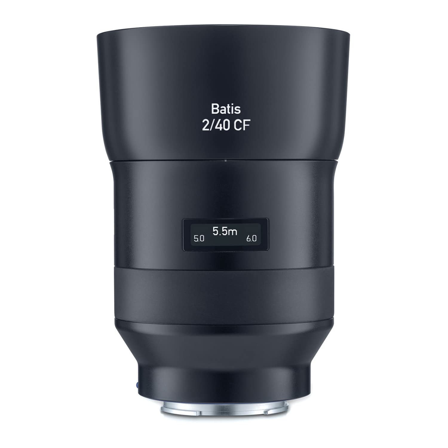 ZEISS Batis 2/40 CF Festbrennweite für Sony E-Mount: Schwarzes Objektiv. Ermöglicht Bilder mit fester Brennweite und Nahfokus.