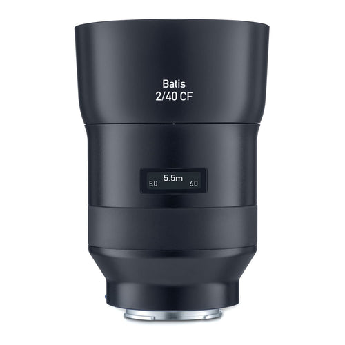 ZEISS Batis 2/40 CF Festbrennweite für Sony E-Mount: Schwarzes Objektiv. Ermöglicht Bilder mit fester Brennweite und Nahfokus.