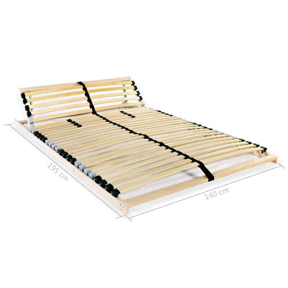 vidaXL Lattenrost 140x200 cm - 28 Latten 7 Zonen