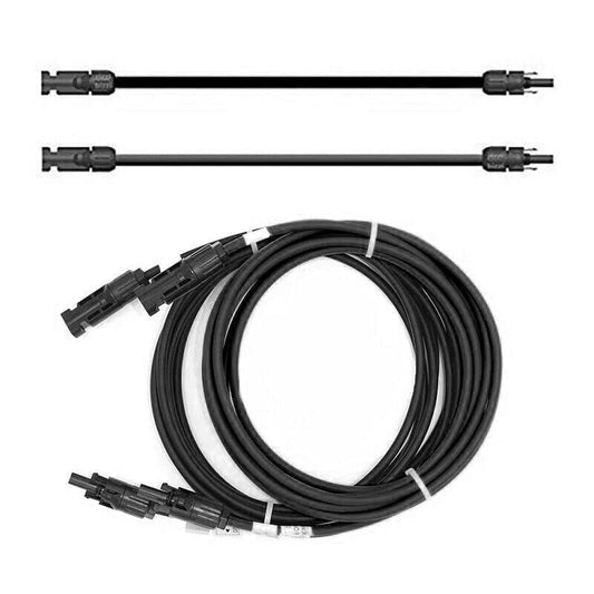 SOLARTRONICS PV Verlängerungskabel. Schwarzes 6mm² H1Z2Z2-K, 40m. Verlängert DC-Leitungen in Solaranlagen.