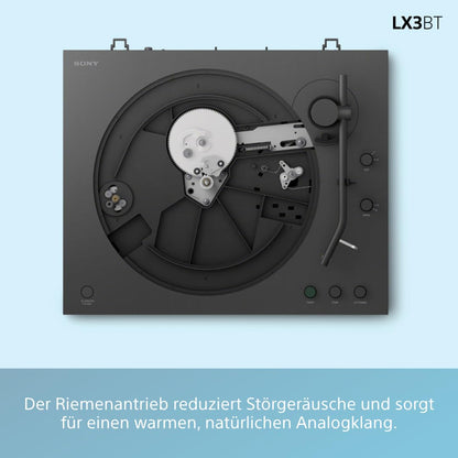 Sony PS-LX3BT Plattenspieler, Bluetooth, vollautomatisch, schwarz