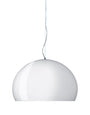 Kartell FL/Y Pendelleuchte - Weiss Undurchsichtig Glänzend. Glänzende, weiße Kuppelleuchte zur Deckenmontage. Sorgt für diffuse Raumbeleuchtung.