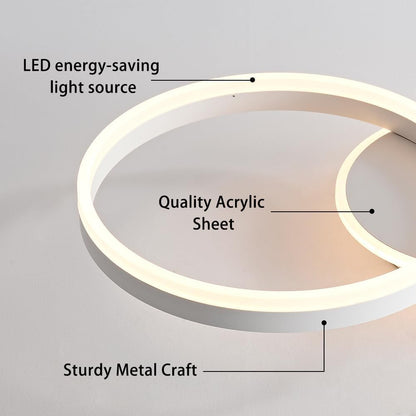 MOUNM LED Deckenleuchte Dimmbar 36W 55x40cm - 3000-6000K