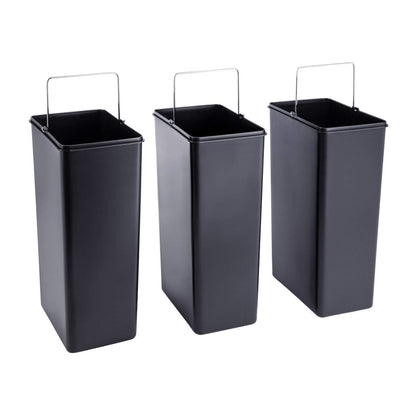 SVITA TM3X18 Mülleimer 3 Fächer 54L Mülltrennung weiss