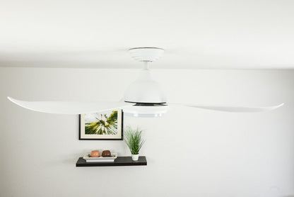 PEPEO Raja Deckenventilator mit Beleuchtung – Weiss 122cm