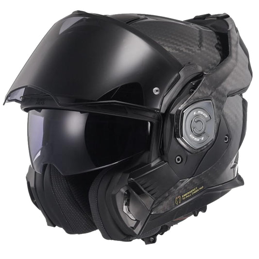 LS2 ADVANT X Carbon Klapphelm Motorrad - Gloss Carbon XXL