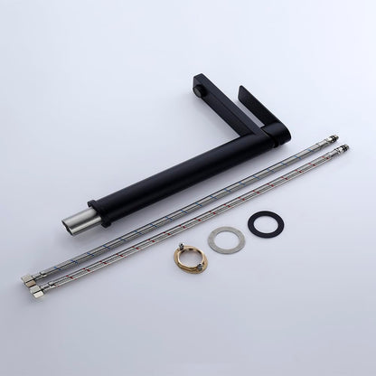 Decaura Waschtischarmatur Hoch Schwarz Matt - 250mm