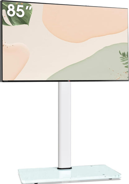 AOKCOS Universal TV Bodenständer 1.6m 43-85 Zoll – Weiss