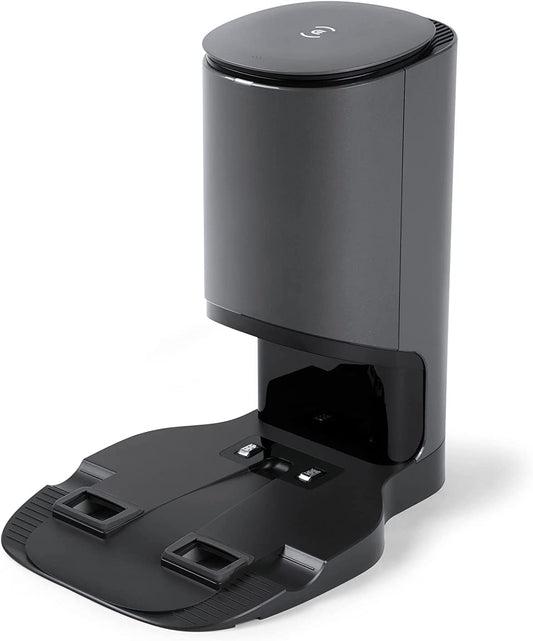 ECOVACS Absaugstation DEEBOT T9 AIVI – Auto-Entleerung Grau. Graue Station zum automatischen Entleeren des Roboterstaubsauger-Staubbehälters.