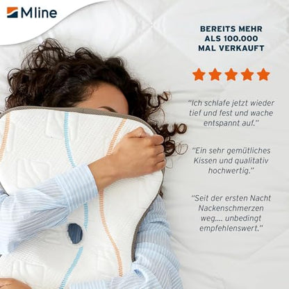 M LINE Athletic Pillow Orthopädisches Nackenkissen - Butterfly-Design