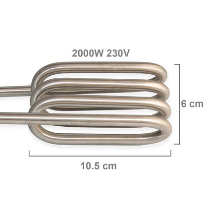 GOLDMAN SERVICE grosser elektrischer Wasserkocher Tauchsieder XL 2000W