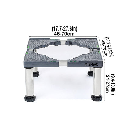 MiSMiAO Sockel verstellbar 45-70cm Edelstahl - Waschmaschine/Kühlschrank
